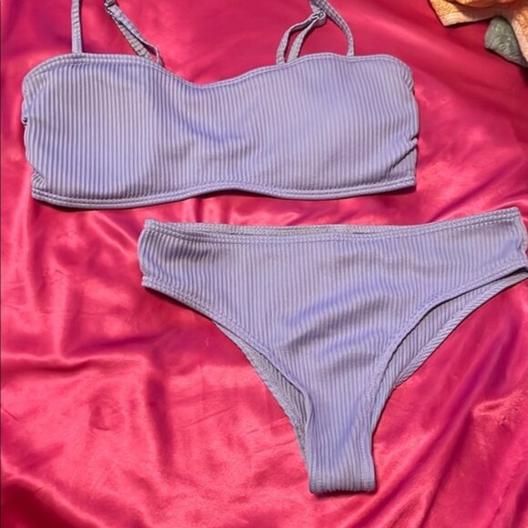 SHEIN Other - Lavender Ribbed Bikini Set
